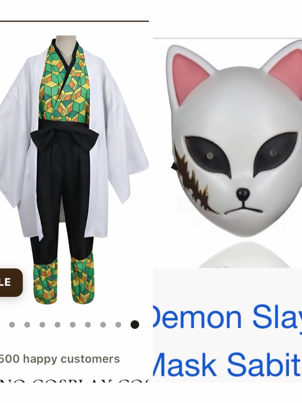Adult/Teen Size Large Sabito Costume from the popular Anime Demon Slayer.
